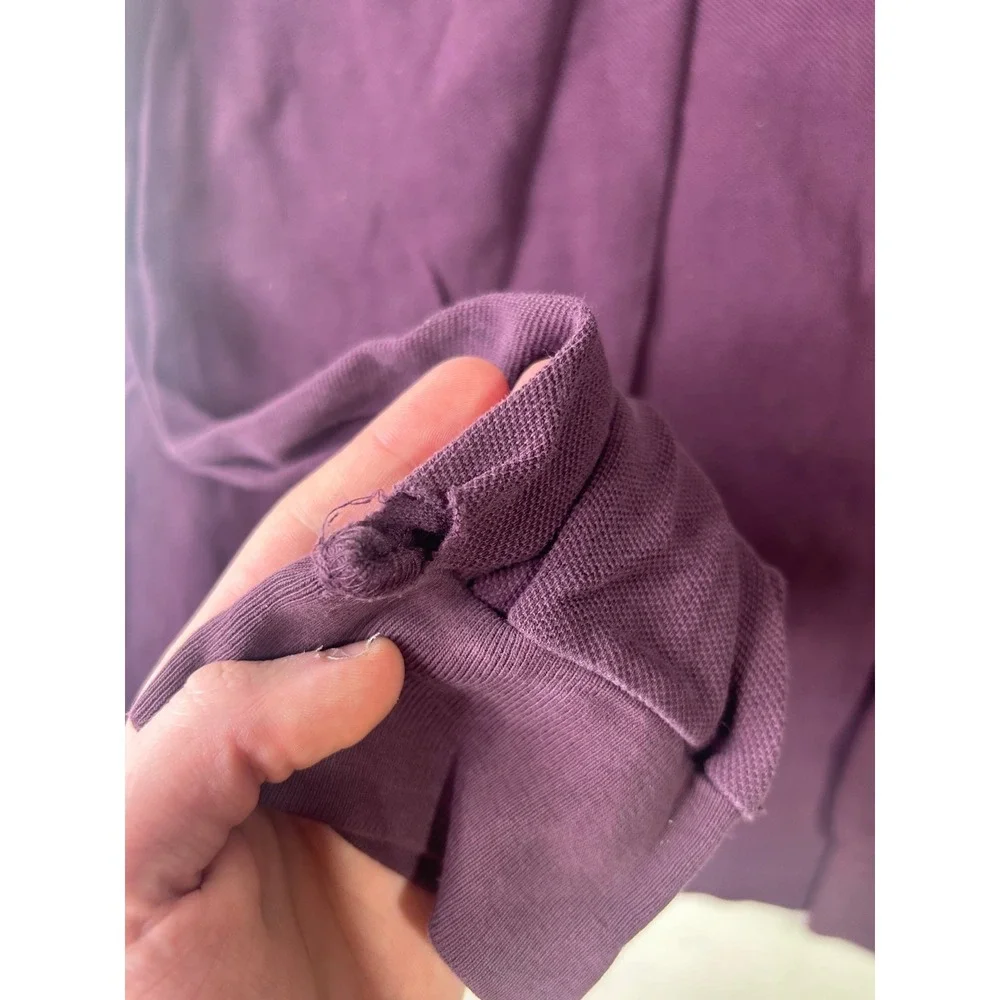 Polo Ralph Lauren Mens XL Long Sleeve Polo Shirt Purple‎ Cotton Pique Pony Logo